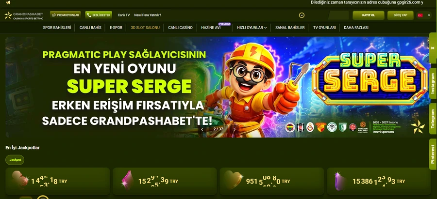 Üç boyutlu slot salonu: binlerce video ve jackpot oyunu aynı ekranda toplanıyor.